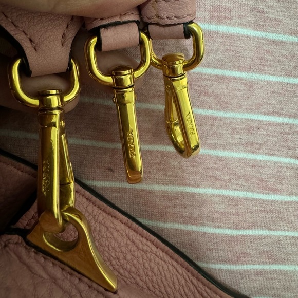 authentic Prada Pink Vitello Daino Leather Flap Crossbody Bag - Picture 11 of 16